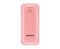 ADATA Power Bank P5000 (5000 mAh, różowy) - 546274 - zdjęcie 1